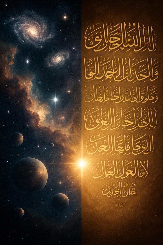 "کائنات کی تخلیق: اسلامی اور سائنسی نقطہ نظر کا تقابلی جائزہ، آسمان اور زمین کی پیدائش کا قرآنی بیان اور بگ بینگ تھیوری"