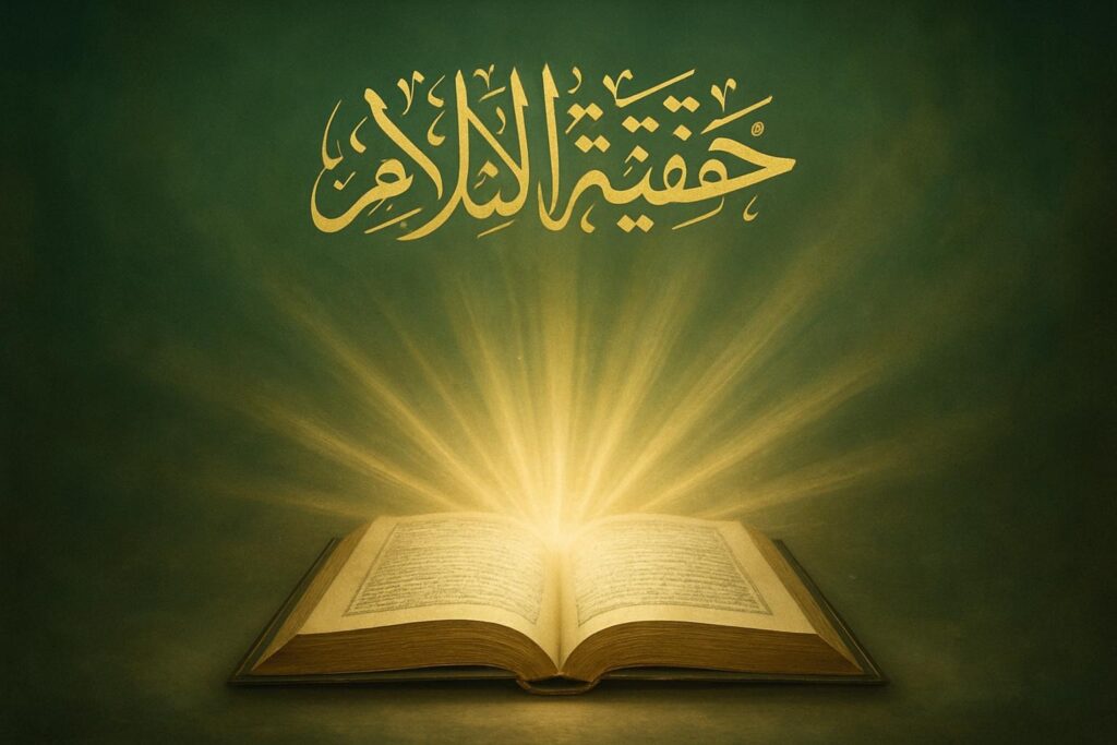 کھلا ہوا قرآن جس سے روشنی کی کرنیں نکل رہی ہیں جو اندھیروں کو دور کر رہی ہیں، اسلام کی اصل حقیقت اور امن کا پیغام۔